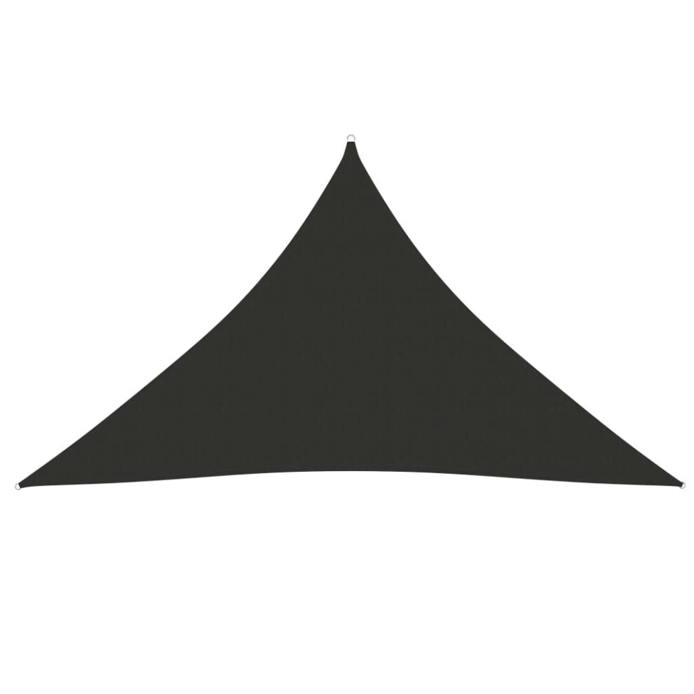 Sunshade Sail Oxford Fabric Triangular 4x4x5.8 m Anthracite