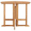 VidaXL vidaXL Solid Teak Wood Folding Dining Table Patio Outdoor Dinner Desk Garden 2