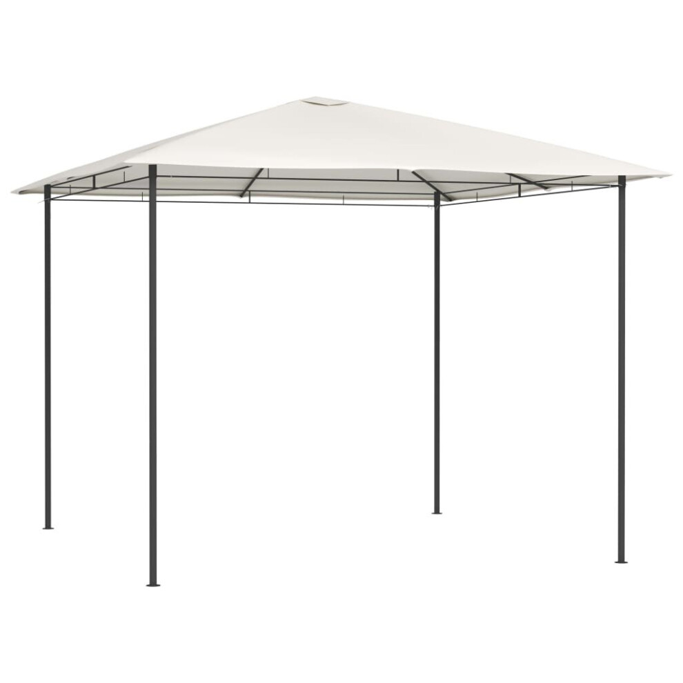 Gazebo 3x3x2.6 m Cream 160 g/mÂ²