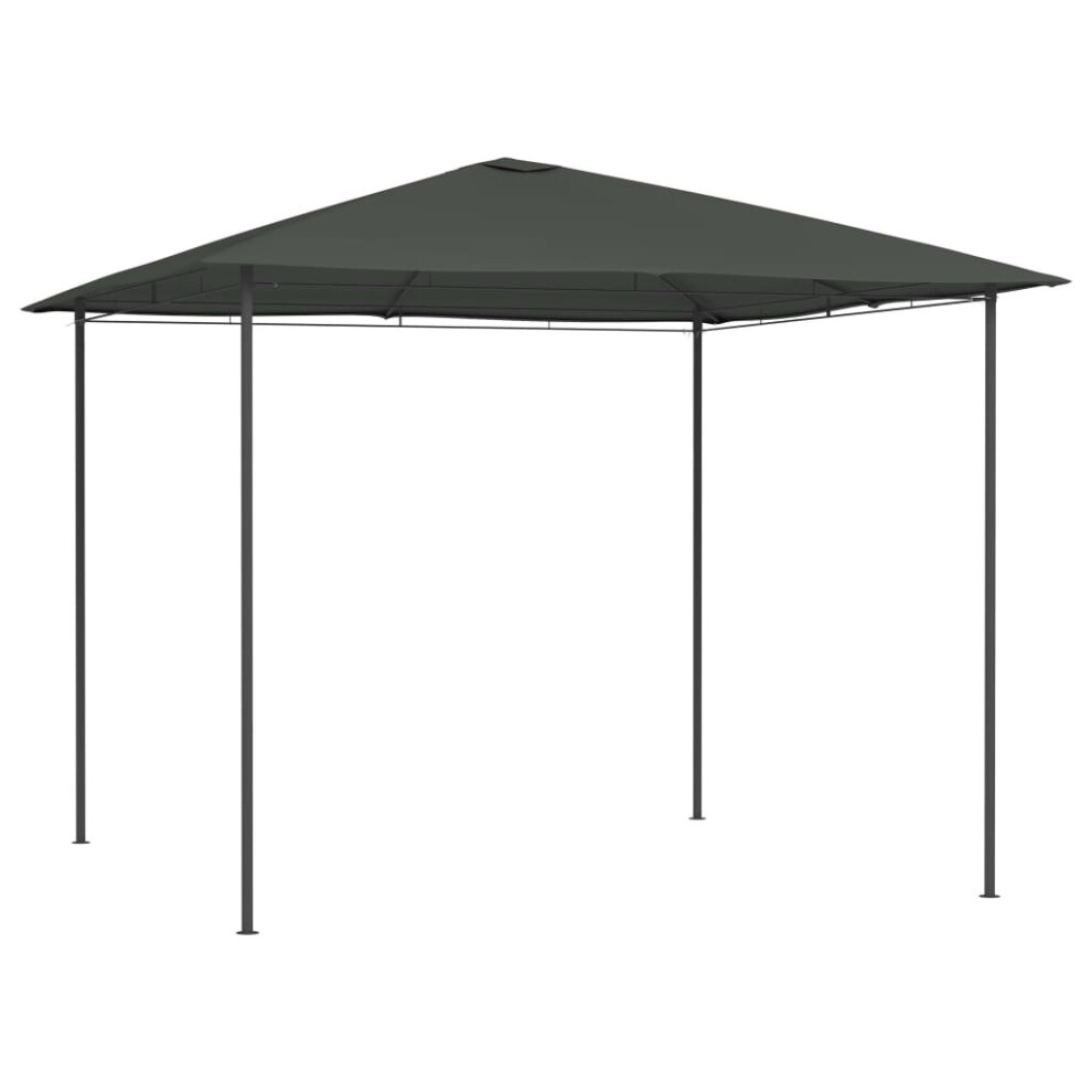 Gazebo 3x3x2.6 m Anthracite 160 g/mÂ²