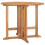 VidaXL vidaXL Solid Teak Wood Folding Dining Table Patio Outdoor Dinner Desk Garden 1