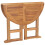 VidaXL vidaXL Solid Teak Wood Folding Dining Table Patio Outdoor Dinner Desk Garden 5