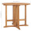 VidaXL vidaXL Solid Teak Wood Folding Dining Table Patio Outdoor Dinner Desk Garden 7