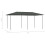 VidaXL vidaXL Pavillon 2,98x5,3x2,59 m Grau 160 g/m² 4
