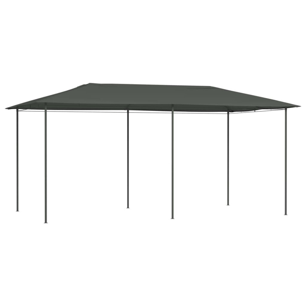 Gazebo 3x6x2.6 m Anthracite 160 g/mÂ²