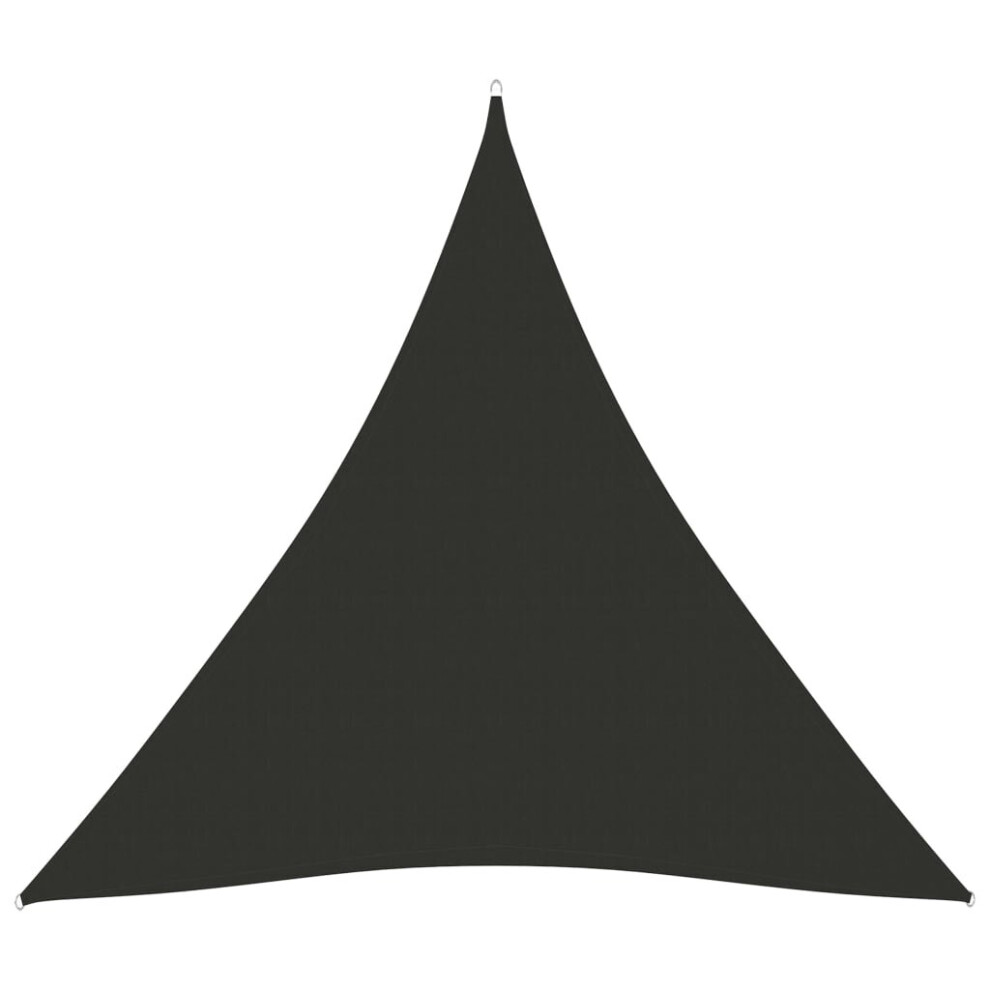 vidaXL Sunshade Sail Oxford Fabric Triangular 6x6x6 m Anthracite Sunscreen