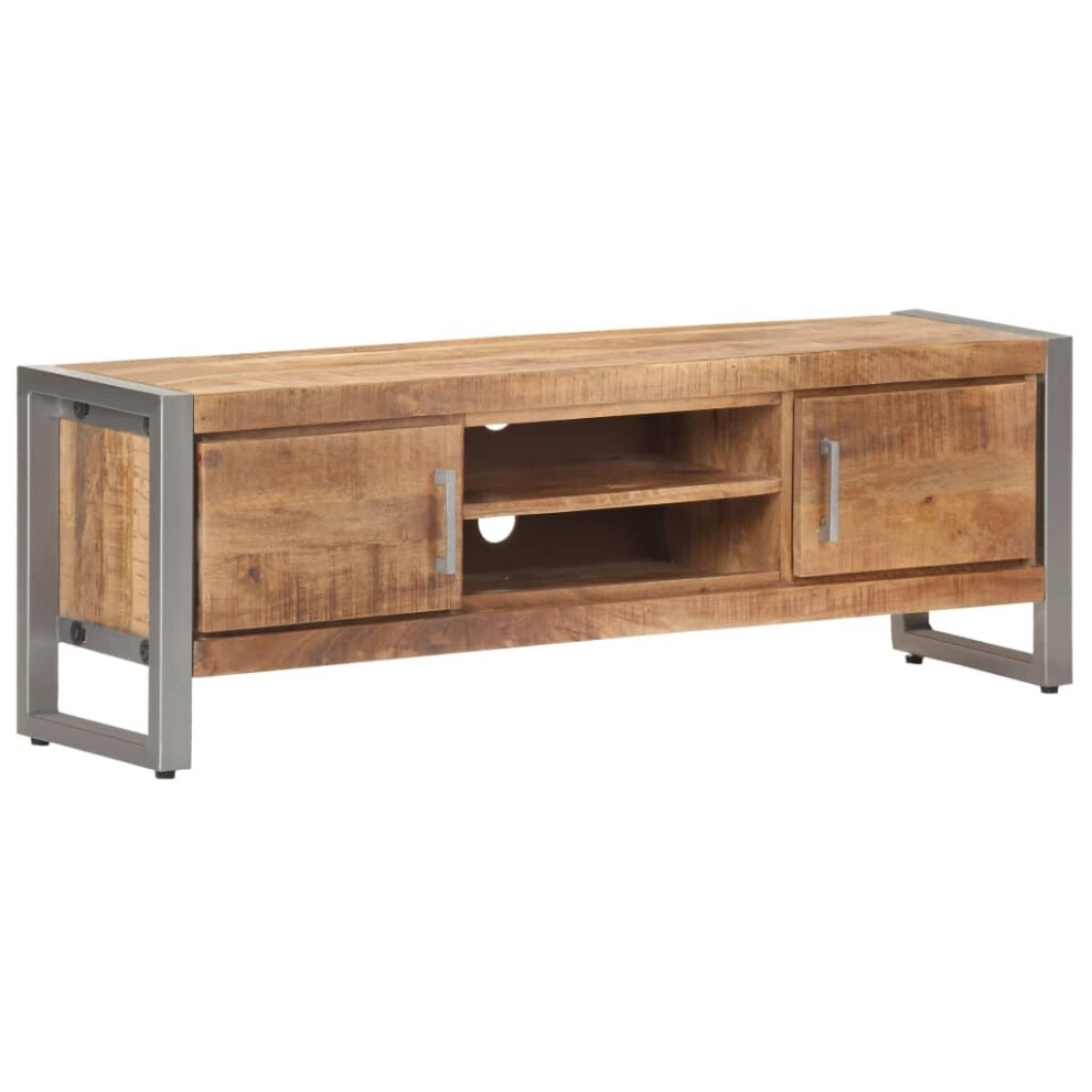 Vidaxl Rough Mango Wood Tv Cabinet Media Unit Standing Lowboard Furniture