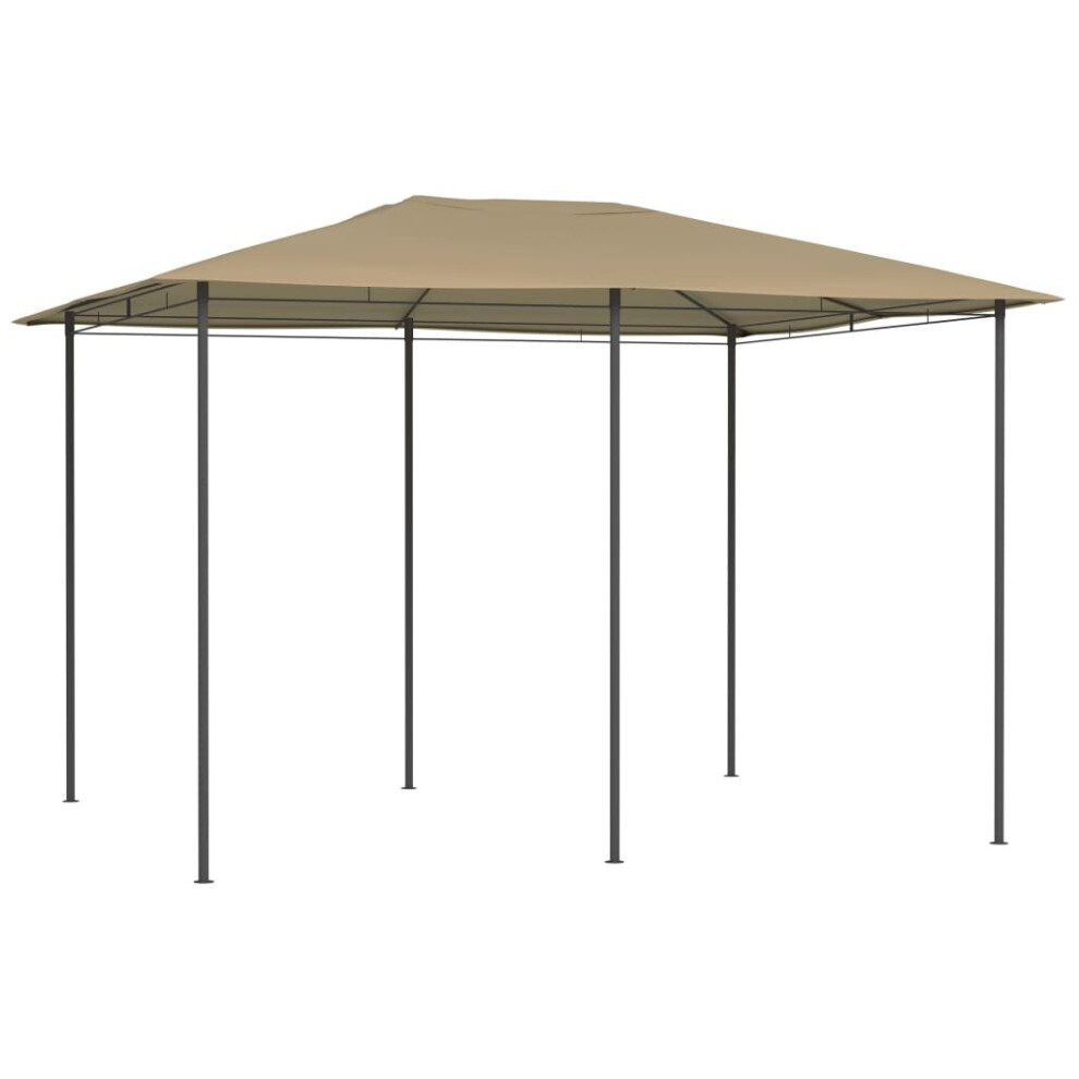 Gazebo 3x4x2.6 M Taupe 160 g/mÂ²