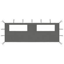 vidaXL Gazebo Sidewall with Windows Anthracite Party Tent Outdoor Canopy Wall