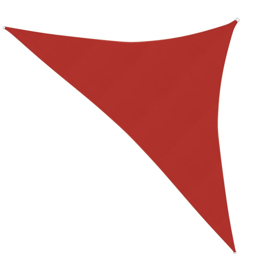 Vidaxl Sunshade Sail 160 G/M² Red 3.5X3.5x4.9 M Hdpe Sunscreen Patio Shade