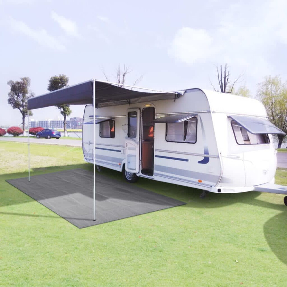 vidaXL Tent Carpet 250x500 cm Light Grey Camping Outdoor Rug Patio Hiking Mat