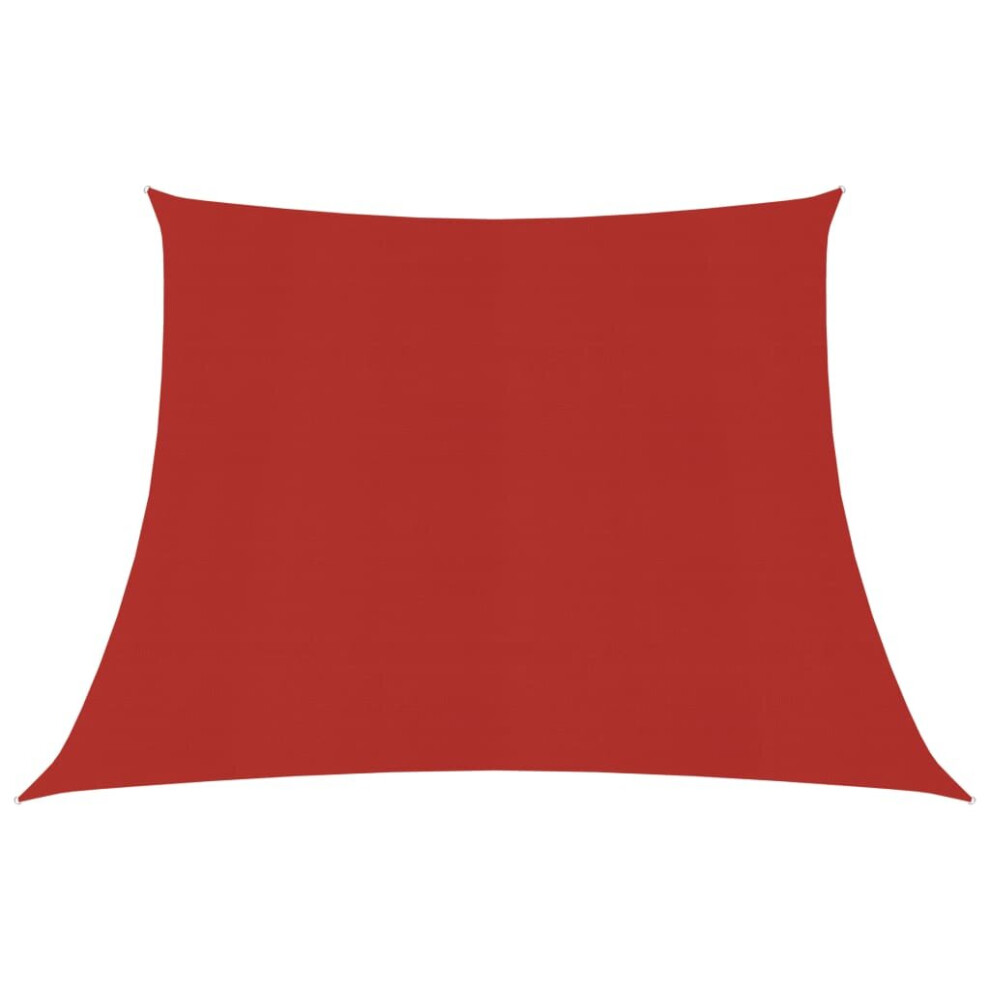 vidaXL Sunshade Sail 160 g/mÂ² Red 3/4x3 m HDPE Sunscreen Patio Shade Canopy