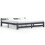 VidaXL vidaXL Solid Wood Pine Bed Frame Dark Grey 200x200 cm Wooden Bedstead Bed Base 1