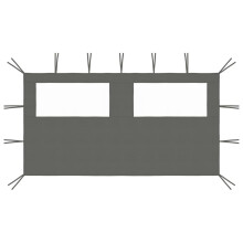 vidaXL Gazebo Sidewall with Windows Anthracite Party Tent Garden Canopy Wall