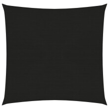 vidaXL Sonnensegel 160 g/m² Schwarz 2x2 m HDPE