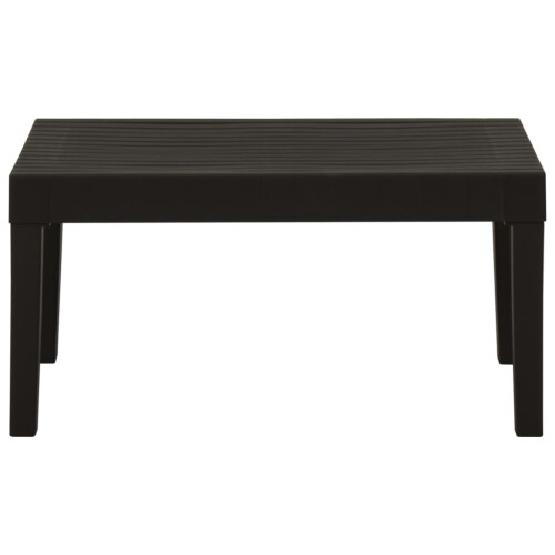 VidaXL vidaXL Lounge-Gartentisch Kunststoff Grau 2