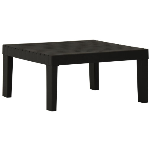 VidaXL vidaXL Lounge-Gartentisch Kunststoff Grau