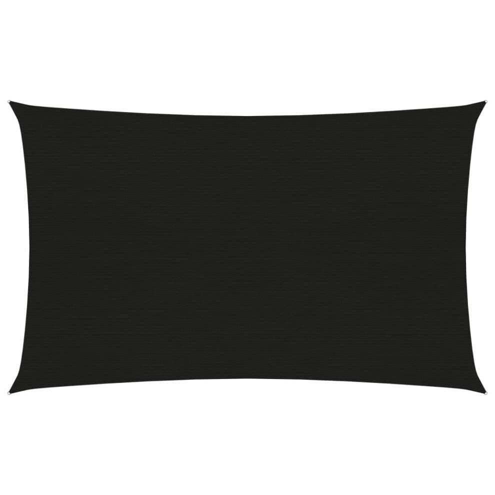 Vidaxl Sunshade Sail 160 G/M² 2X4.5 M Hdpe Balcony Sunscreen Canopy Black
