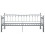 VidaXL vidaXL Pull-out Sofa Bed Frame Grey Metal for Day Sleeping Guest Sleepover 5