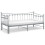 VidaXL vidaXL Pull-out Sofa Bed Frame Grey Metal for Day Sleeping Guest Sleepover 2