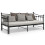VidaXL vidaXL Pull-out Sofa Bed Frame Black Metal for Day Sleeping Guest Sleepover 4