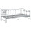 VidaXL vidaXL Pull-out Sofa Bed Frame Grey Metal for Day Sleeping Guest Sleepover 4
