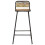 VidaXL vidaXL 2x Bar Chairs Solid Reclaimed Wood Counter Stool Dining Room Kitchen 3