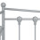 VidaXL vidaXL Pull-out Sofa Bed Frame Grey Metal for Day Sleeping Guest Sleepover 7