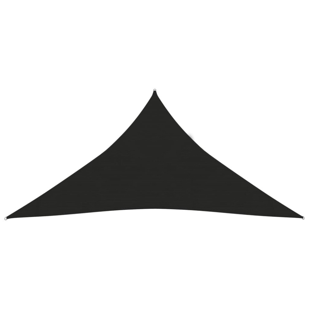 Vidaxl Sunshade Sail 160 G/M² 4X4x4 M Hdpe Sunscreen Patio Shade Canopy Black