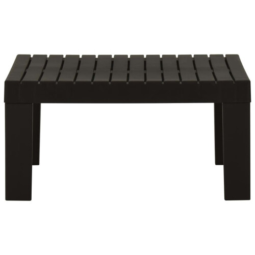 VidaXL vidaXL Lounge-Gartentisch Kunststoff Grau 1