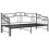 VidaXL vidaXL Pull-out Sofa Bed Frame Black Metal for Day Sleeping Sleepover Guest 3
