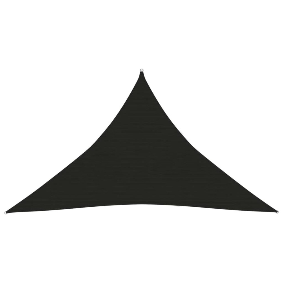 Vidaxl Sunshade Sail 160 G/M² 4X4x5.8 M Hdpe Garden Sunscreen Canopy Black