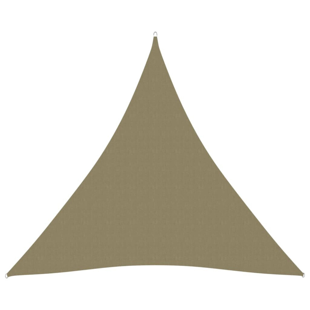 Sunshade Sail Oxford Fabric Triangular 6x6x6 m Beige