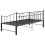 VidaXL vidaXL Pull-out Sofa Bed Frame Black Metal for Day Sleeping Guest Sleepover 5