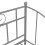 VidaXL vidaXL Pull-out Sofa Bed Frame Grey Metal for Day Sleeping Guest Sleepover 5