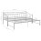 VidaXL vidaXL Pull-out Sofa Bed Frame Grey Metal for Day Sleeping Guest Sleepover 6