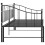 VidaXL vidaXL Pull-out Sofa Bed Frame Black Metal for Day Sleeping Guest Sleepover 4