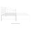VidaXL vidaXL Pull-out Sofa Bed Frame White Metal for Day Sleeping Guest Sleepover 2