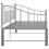 VidaXL vidaXL Pull-out Sofa Bed Frame Grey Metal for Day Sleeping Guest Sleepover 3