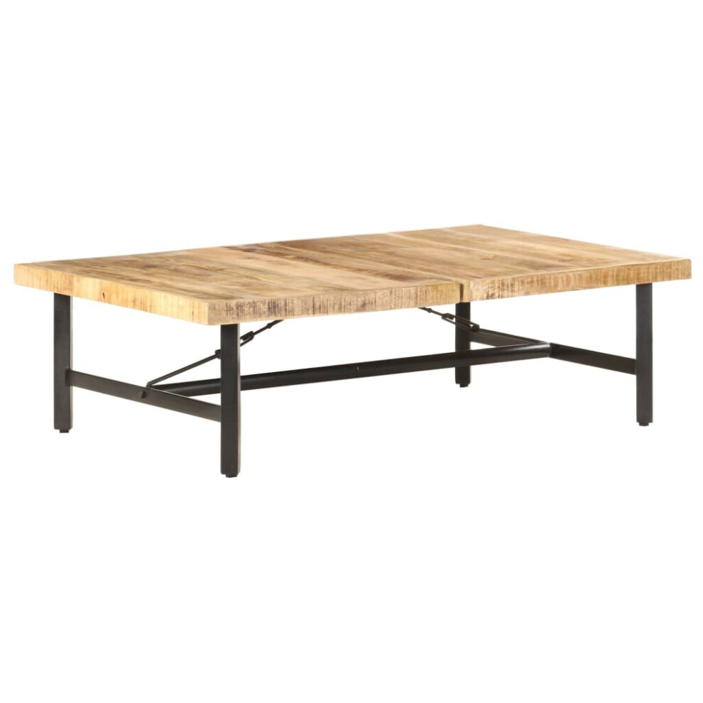 vidaXL Solid Mango Wood Coffee Table Wooden Centre Couch Desk Living Room
