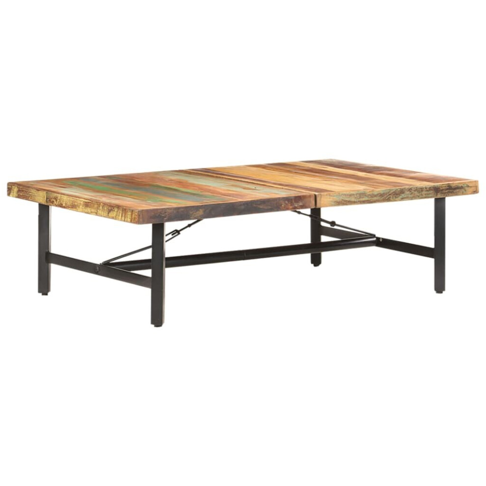 vidaXL Coffee Table Solid Reclaimed Wood Wooden Centre Couch Desk Living Room