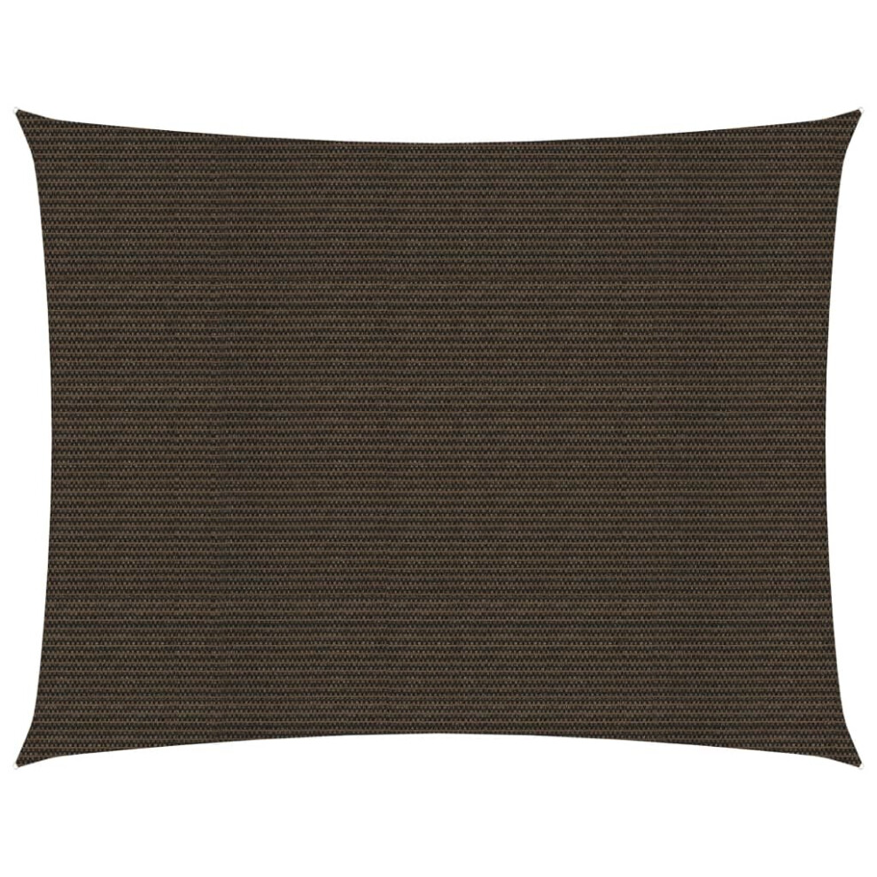 Vidaxl Sunshade Sail 160 G/M² 2.5X4 M Hdpe Balcony Sunscreen Canopy Brown