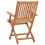 VidaXL Folding Garden Chairs 2 pcs Solid Teak Wood 5