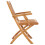 VidaXL Folding Garden Chairs 2 pcs Solid Teak Wood 4