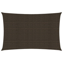 vidaXL Sonnensegel 160 g/m² Braun 3x5 m HDPE