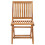 VidaXL Folding Garden Chairs 2 pcs Solid Teak Wood 3