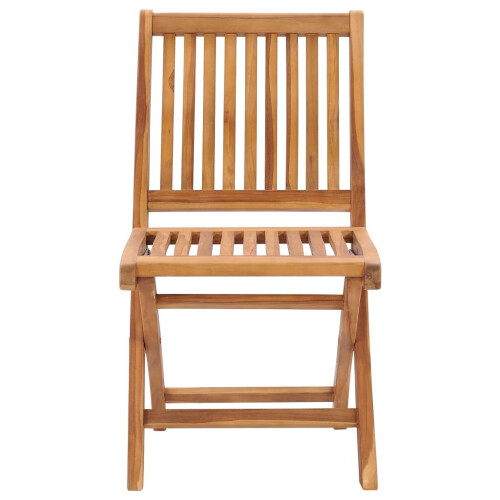 VidaXL Folding Garden Chairs 2 pcs Solid Teak Wood 2
