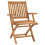 VidaXL Folding Garden Chairs 2 pcs Solid Teak Wood 2