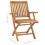 VidaXL Folding Garden Chairs 2 pcs Solid Teak Wood 8