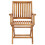 VidaXL Folding Garden Chairs 2 pcs Solid Teak Wood 3